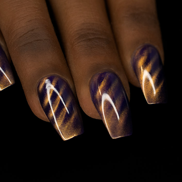 Limerence - Gold and Purple Magnetic Nail Polish – NeVerMind