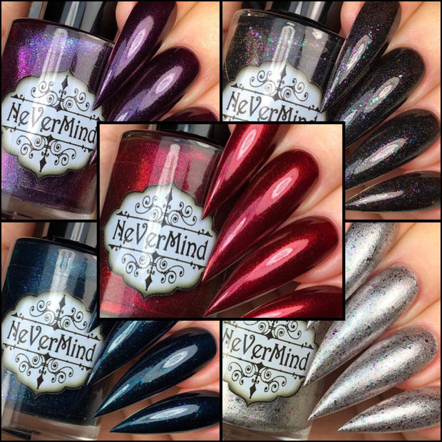 Enchanting Calamity Collection - NeVerMind Polish Nail Polish - Holographic Glitter  Crelly  Jelly Gift