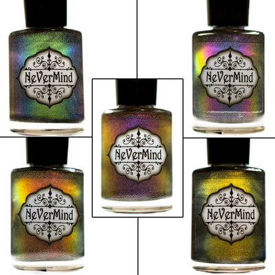 Daemonum Collection - NeVerMind Polish Nail Polish - Holographic Glitter  Crelly  Jelly Gift