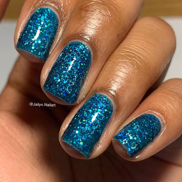 Apatite - NeVerMind Polish Nail Polish - Holographic Glitter  Crelly  Jelly Gift