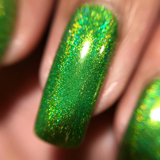 Mardi Green - NeVerMind Polish Nail Polish - Holographic Glitter  Crelly  Jelly Gift