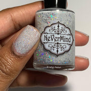 Moonstone - NeVerMind Polish Nail Polish - Holographic Glitter  Crelly  Jelly Gift