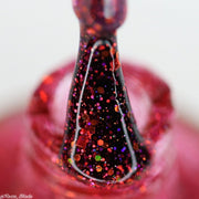 Raspberry Punch - NeVerMind Polish Nail Polish - Holographic Glitter  Crelly  Jelly Gift