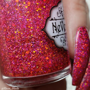 Raspberry Punch - NeVerMind Polish Nail Polish - Holographic Glitter  Crelly  Jelly Gift