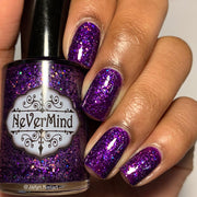 Sugilite - NeVerMind Polish Nail Polish - Holographic Glitter  Crelly  Jelly Gift