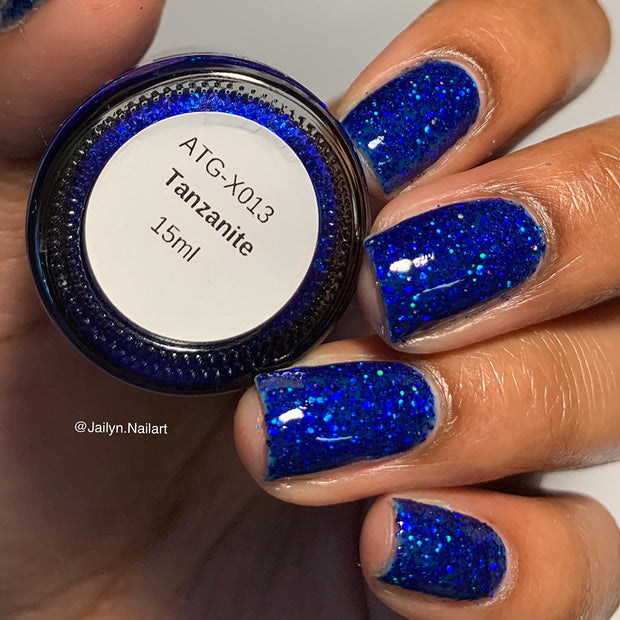 Tanzanite - NeVerMind Polish Nail Polish - Holographic Glitter  Crelly  Jelly Gift