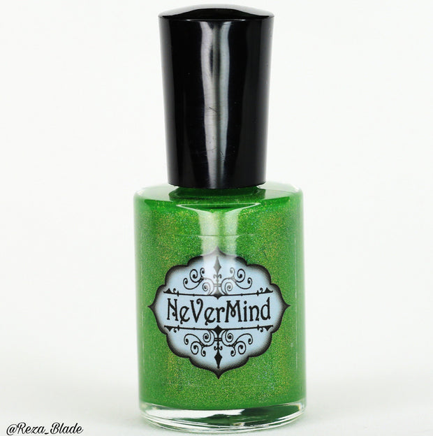 Mardi Green - NeVerMind Polish Nail Polish - Holographic Glitter  Crelly  Jelly Gift