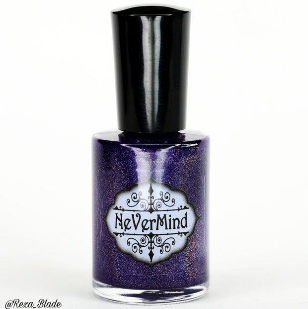 Purple Parade - NeVerMind Polish Nail Polish - Holographic Glitter  Crelly  Jelly Gift