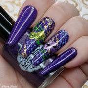 Purple Parade - NeVerMind Polish Nail Polish - Holographic Glitter  Crelly  Jelly Gift