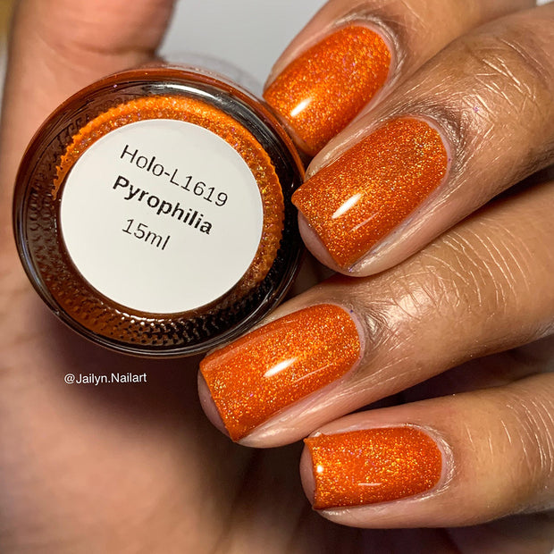 Pyrophilia - NeVerMind Polish Nail Polish - Holographic Glitter  Crelly  Jelly Gift