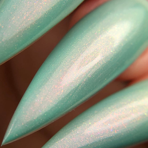 River Kelpie - NeVerMind Polish Nail Polish - Holographic Glitter  Crelly  Jelly Gift