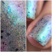 Basilisk's Bite - NeVerMind Polish Nail Polish - Holographic Glitter  Crelly  Jelly Gift