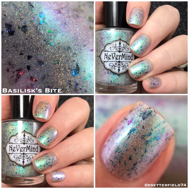 Myths & Magic Collection - NeVerMind Polish Nail Polish - Holographic Glitter  Crelly  Jelly Gift