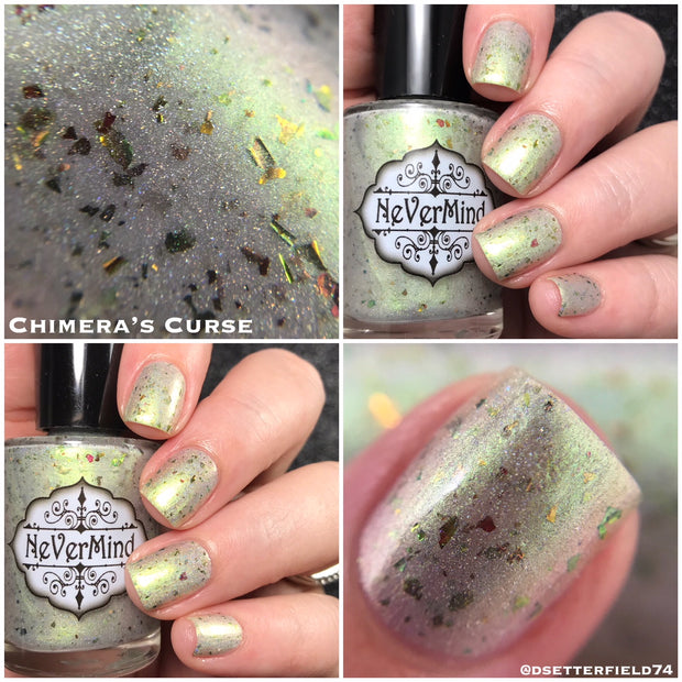 Myths & Magic Collection - NeVerMind Polish Nail Polish - Holographic Glitter  Crelly  Jelly Gift