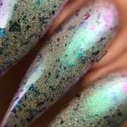 Basilisk's Bite - NeVerMind Polish Nail Polish - Holographic Glitter  Crelly  Jelly Gift