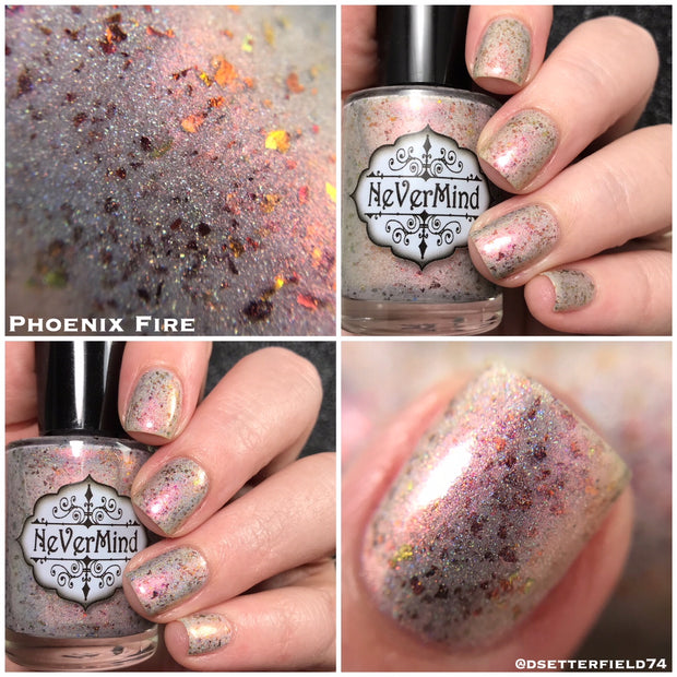 Myths & Magic Collection - NeVerMind Polish Nail Polish - Holographic Glitter  Crelly  Jelly Gift