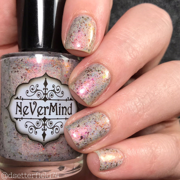 Phoenix Fire - NeVerMind Polish Nail Polish - Holographic Glitter  Crelly  Jelly Gift