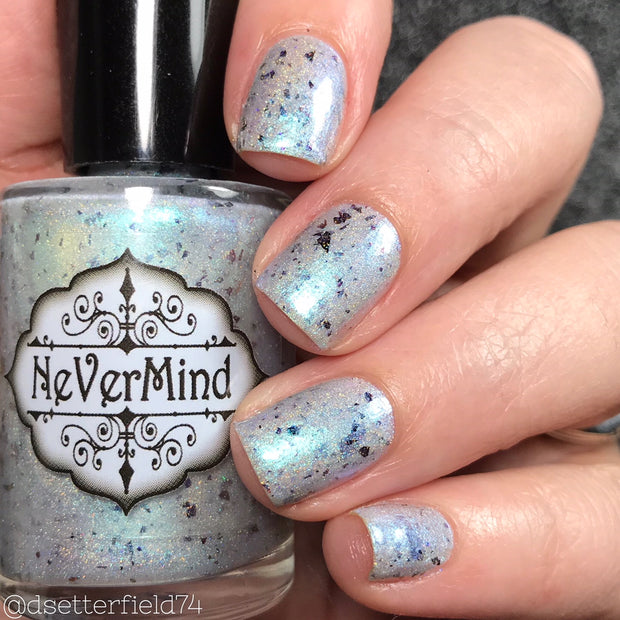 Siren Song - NeVerMind Polish Nail Polish - Holographic Glitter  Crelly  Jelly Gift