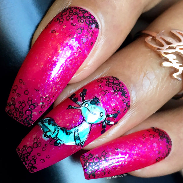 Water Nymph - NeVerMind Polish Nail Polish - Holographic Glitter  Crelly  Jelly Gift