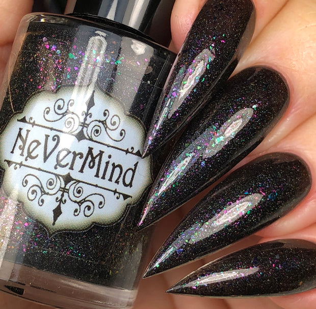 Gutter Glitter - NeVerMind Polish Nail Polish - Holographic Glitter  Crelly  Jelly Gift