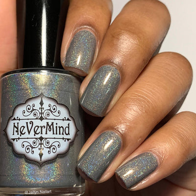 City Snow - NeVerMind Polish Nail Polish - Holographic Glitter  Crelly  Jelly Gift