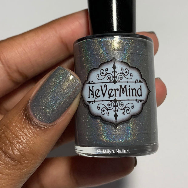 City Snow - NeVerMind Polish Nail Polish - Holographic Glitter  Crelly  Jelly Gift