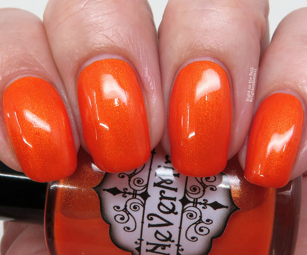 Electric Pumpkins - NeVerMind Polish Nail Polish - Holographic Glitter  Crelly  Jelly Gift
