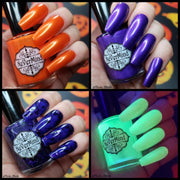 All Hallows Collection - NeVerMind Polish Nail Polish - Holographic Glitter  Crelly  Jelly Gift