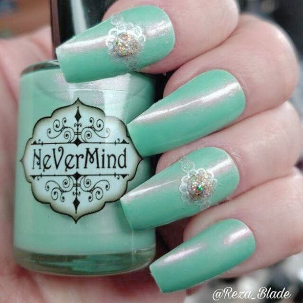 River Kelpie - NeVerMind Polish Nail Polish - Holographic Glitter  Crelly  Jelly Gift