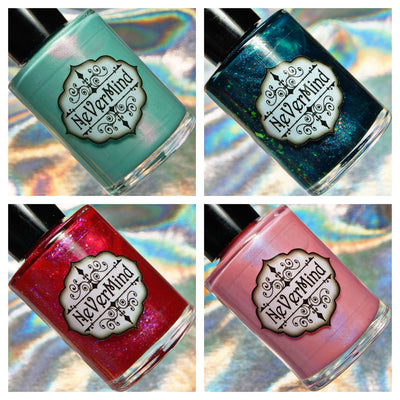 Sea Spirits Collection - NeVerMind Polish Nail Polish - Holographic Glitter  Crelly  Jelly Gift