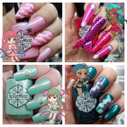 Sea Spirits Collection - NeVerMind Polish Nail Polish - Holographic Glitter  Crelly  Jelly Gift