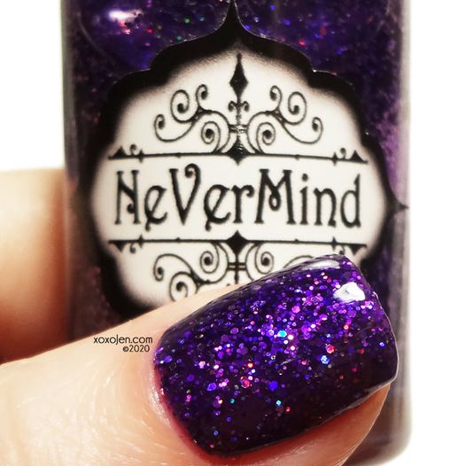 Sugilite - NeVerMind Polish Nail Polish - Holographic Glitter  Crelly  Jelly Gift